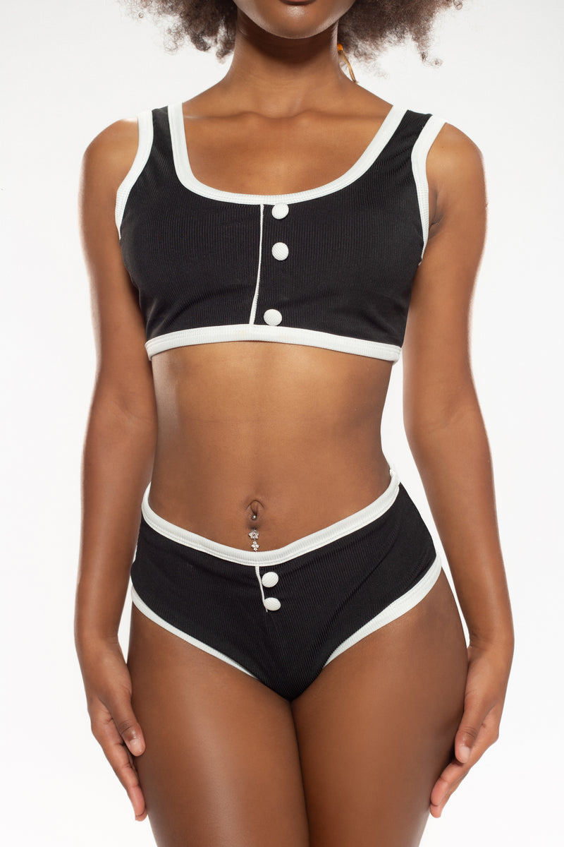 Charlotte Black Two Piece Swimsuit